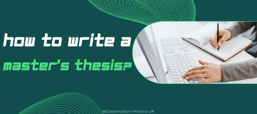 write a master's thesis