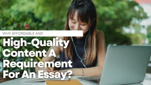 Affordable And High-Quality Content A Requirement For An Essay